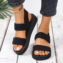 Inge | Bequeme Slipper-Sandalen in Schwarz