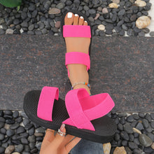 Inge | Bequeme Slipper-Sandalen in Rosa Schwarz