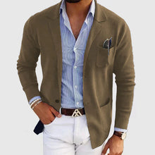 Herren Casual Regular Fit Sommer Blazer in Beige