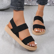 Inge | Bequeme Slipper-Sandalen in Schwarz Khaki