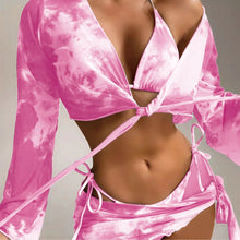 Damen Bikini-Set mit elegantem Wickel-Top und modischem Rock Drune in Magenta