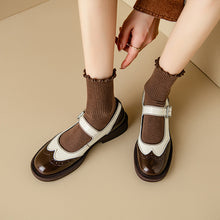 Thea – Mary Jane Schuhe in Braun