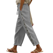 Mutandi - Freizeithose Mit Stilvollem Knopf in Grau