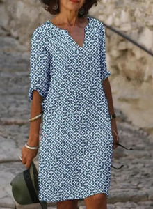 Lea – Elegantes Sommerkleid für Damen in Blau