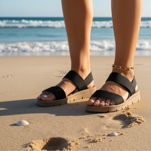 Erika – Stilvolle Sommersandalen für Damen in Schwarz