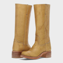 Paula – Klassische Cowboystiefel für Damen in Gelb