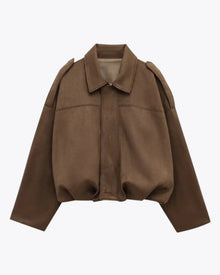 Oversize Jacke Damen | Elegant & Wandelbar in Braun