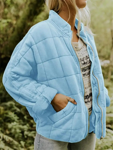 Oversize Jacke Damen | Wärmend & Casual in Hellblau