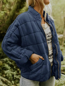 Oversize Jacke Damen | Wärmend & Casual in Blau
