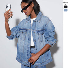 Oversized Jacke Damen | Lässig & Vielseitig im Streetstyle in Blau