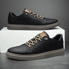 Hampus – Sneakers Aus Echtem Leder in Schwarz