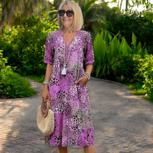Cordelia | Schickes Boho-Sommerkleid in Lila