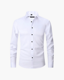 Polo Herren | Bügelfrei & elastisch im Slim Fit in Weiß