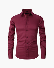Polo Herren | Bügelfrei & elastisch im Slim Fit in Dunkelrot