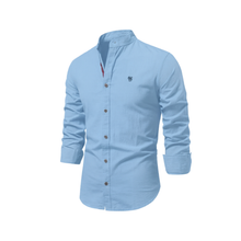 Polo Herren | Stehkragen, Knopfleiste & zeitloses Design in Hellblau