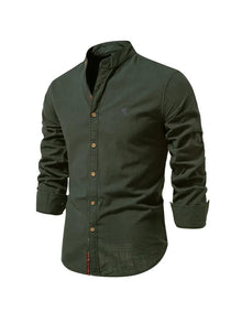 Polo Herren | Stehkragen, Knopfleiste & zeitloses Design in Grün