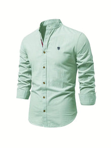 Polo Herren | Stehkragen, Knopfleiste & zeitloses Design in Hellgrün