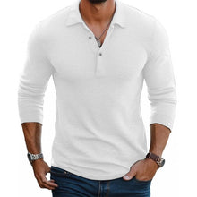 Polo Shirt Herren | Langarm, Slim Fit & klassischer Polokragen in Weiß