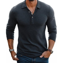 Polo Shirt Herren | Langarm, Slim Fit & klassischer Polokragen in Grau