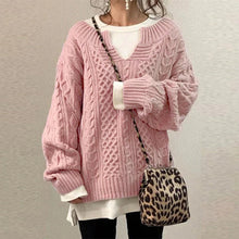 STACY | Übergroßer Strickpullover in Rosa