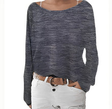 Pullover Damen | Feminin & Bequem mit U-Boot-Ausschnitt in Dunkelgrau