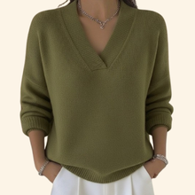 Pullover Damen | Lockerer Schnitt & Zeitlos in Grün