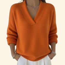 Pullover Damen | Lockerer Schnitt & Zeitlos in Orange