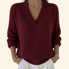 Pullover Damen | Lockerer Schnitt & Zeitlos in Rot