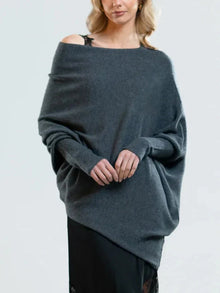 Pullover Damen | Weich & Vielseitig in Dunkelgrau