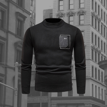 Pullover Herren | Brusttasche & Stehkragen in Schwarz