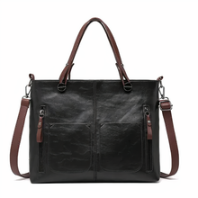 Rosalie | Stylische Ledertasche in Schwarz