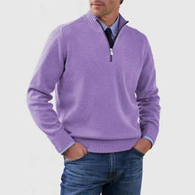 Reißverschluss Pullover Herren | Elegant & Vielseitig in Lavendel