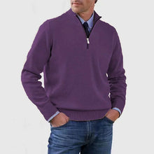 Reißverschluss Pullover Herren | Elegant & Vielseitig in Lila