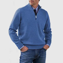 Reißverschluss Pullover Herren | Elegant & Vielseitig in Blau