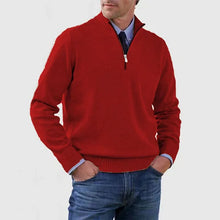 Reißverschluss Pullover Herren | Elegant & Vielseitig in Rot