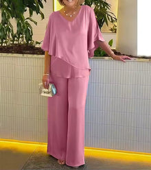 Camilia | Müheloses Glamour-Zweiteiler-Set in Rosa