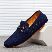 Sommerfeld | Luftige Loafer mit Komfortsohle in Blau