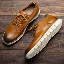 Silas - Schnürschuhe mit griffiger Sohle in Braun