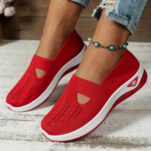 Madelline - Damen Slipper mit Keilabsatz in Rot