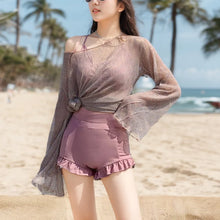 Mira | Dein figurformender Badeanzug im Kleid-Look in Rosa (3-teiliges Set)