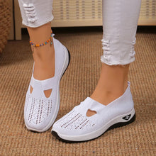 Madelline - Damen Slipper mit Keilabsatz in Weiß