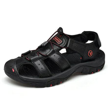 Ralf – Kay Orthopädische Herrensandalen – Bequeme Schuhe mit guter Stützfunktion in Schwarz