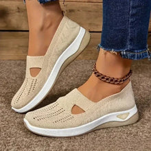 Madelline - Damen Slipper mit Keilabsatz in Beige