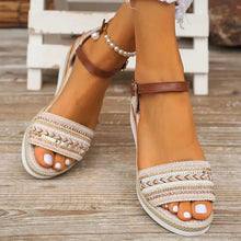 Zahaira | Boho Keilsandaletten in Mehrfarbig