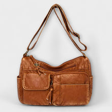 Fenda - Leder Tasche Old Skool in Braun