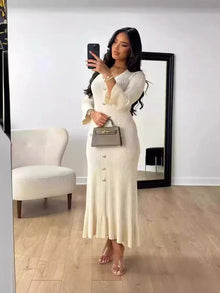 Emma | Elegantes Kleid in Weiß 2