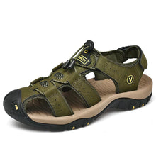 Ralf – Kay Orthopädische Herrensandalen – Bequeme Schuhe mit guter Stützfunktion in Olivegrün