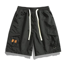 Elias - Herren Cargo-Shorts mit Taschen in Schwarz