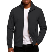 Gezim – Lässige Bomber Jacke in Schwarz