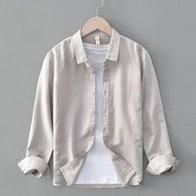Clark | Zeitloses Knöpfen Hemd in Beige